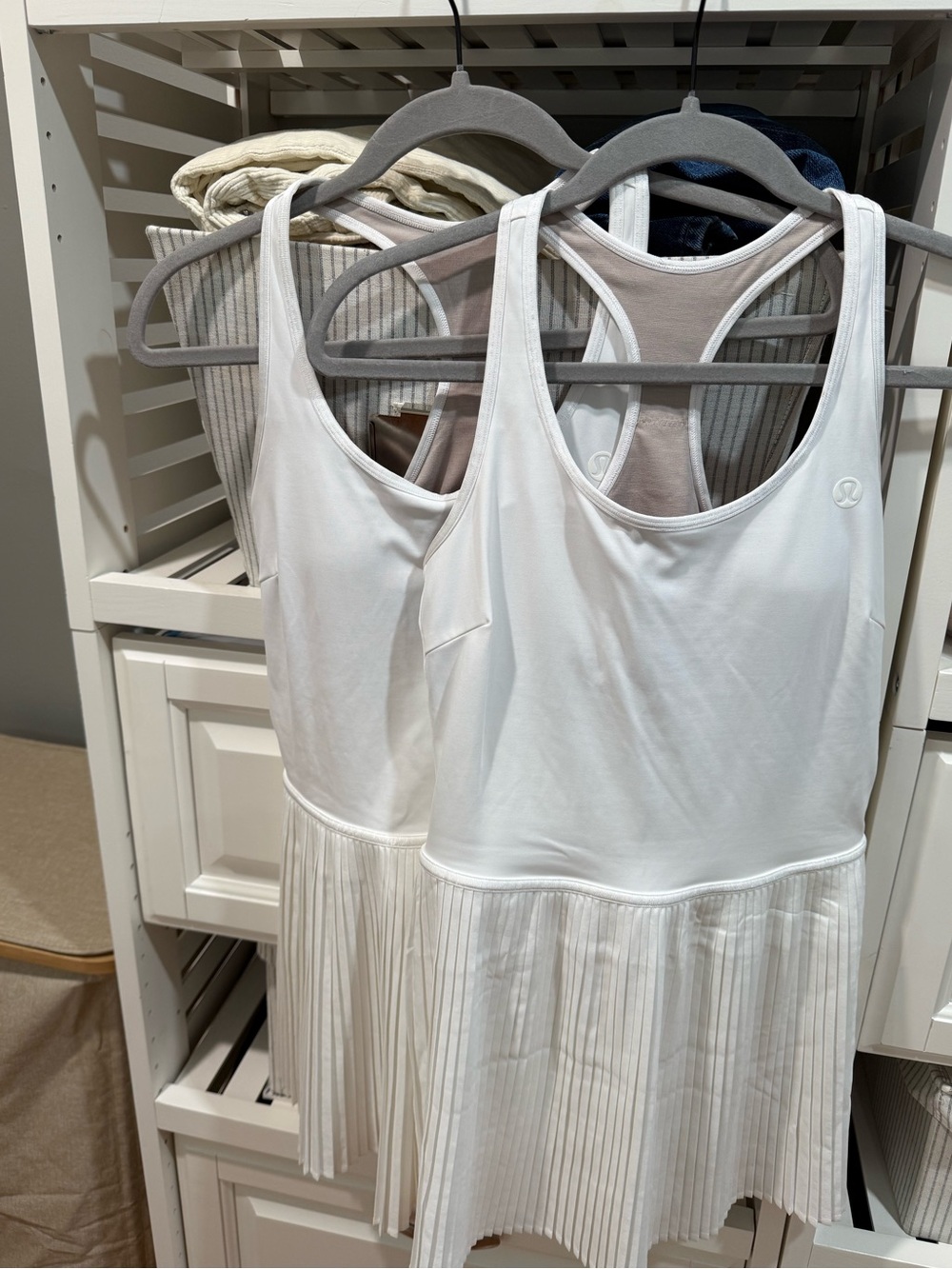 Lululemon White Pleated Tennis Dress - Picture 3 of 4